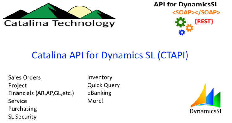 Catalina API for Dynamics SL